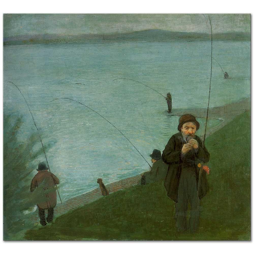 Anglers On The Rhein by August Macke