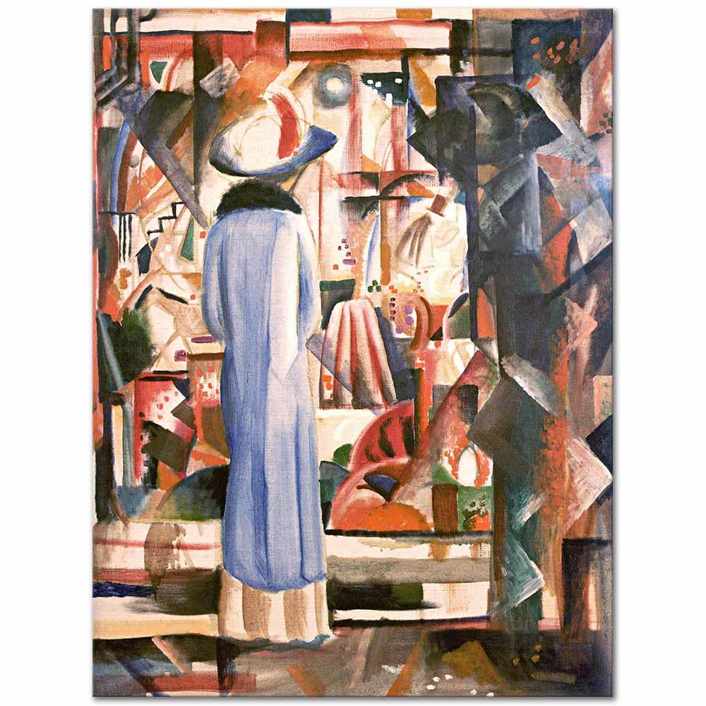Large Bright Showcase by August Macke