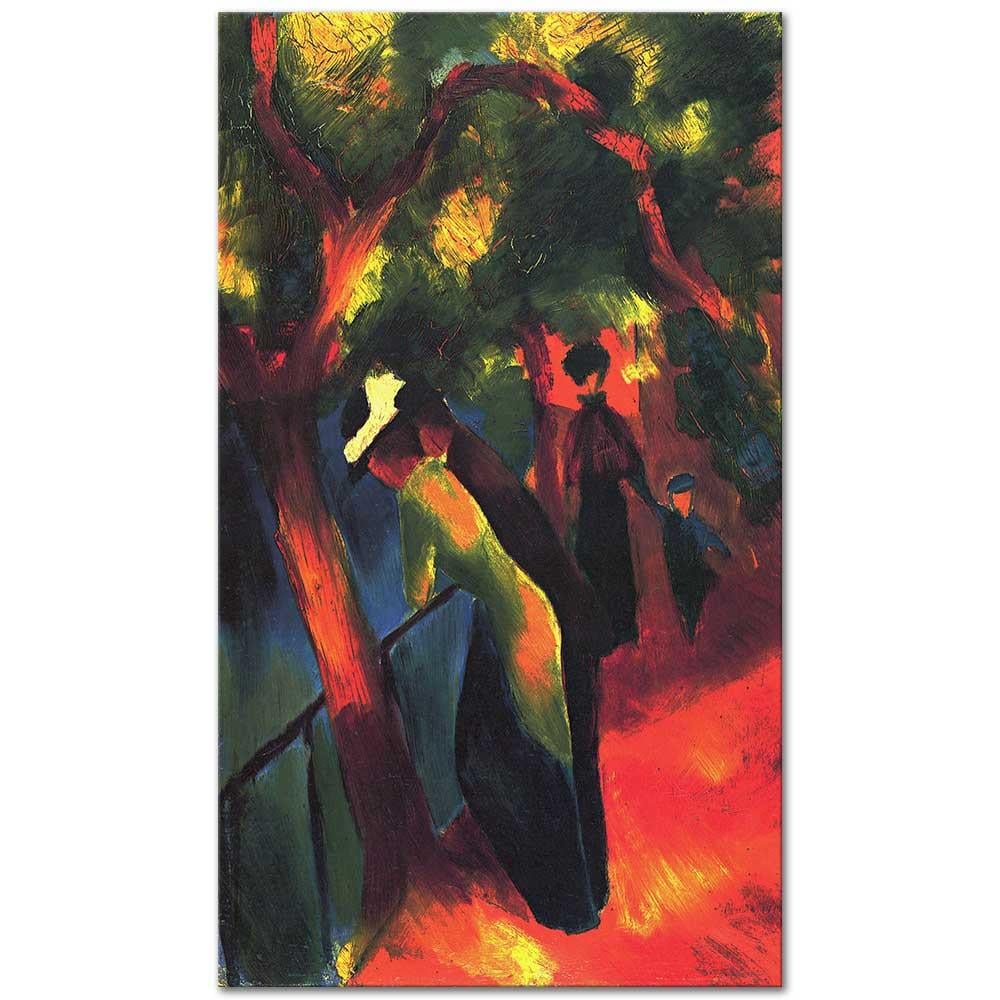 August Macke Güneşli Yol Kanvas Tablo