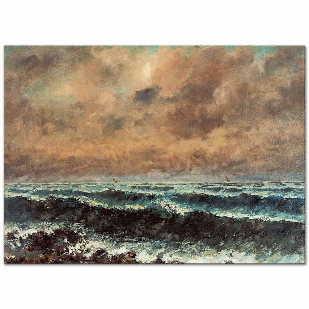 Gustave Courbet Sonbahar Denizi Kanvas Tablo