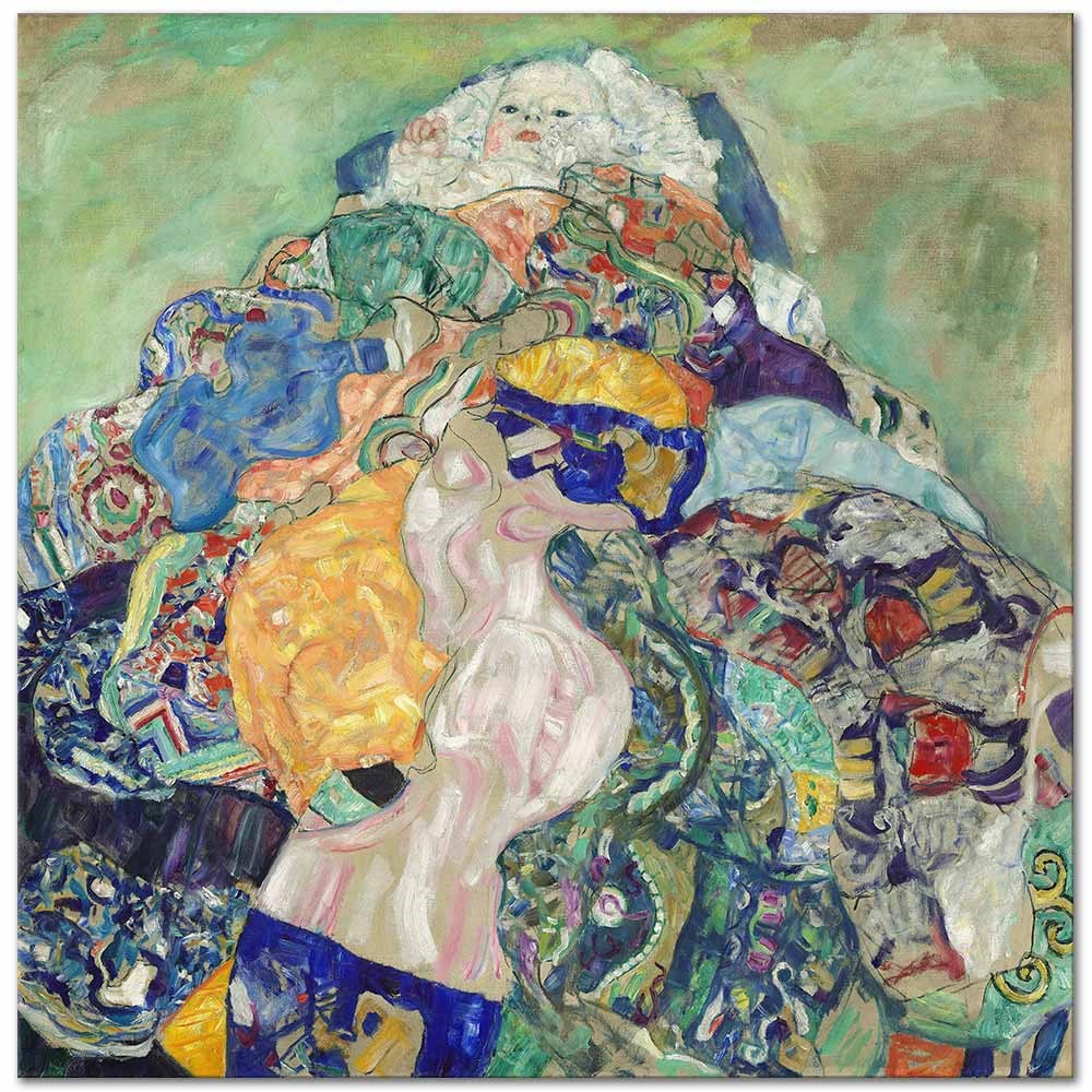 Gustav Klimt Bebek Kanvas Tablo