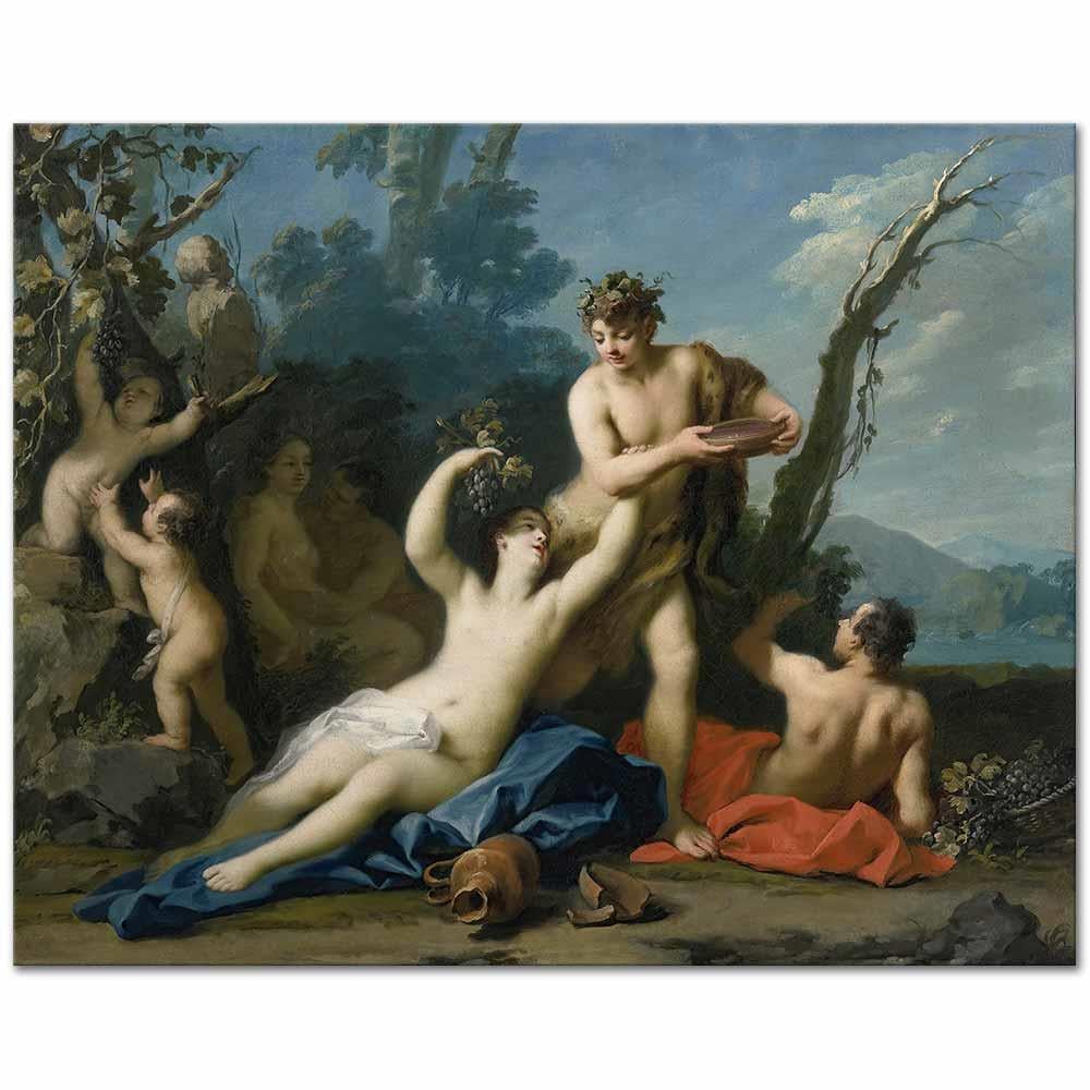 Jacopo Amigoni Bacchus ve Ariadne Kanvas Tablo