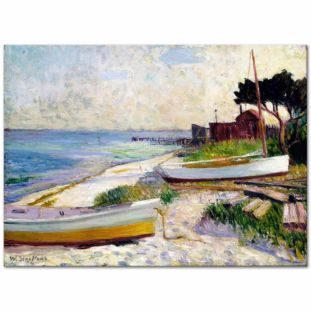 Beach Scene by William Glackens as Fine Art Print