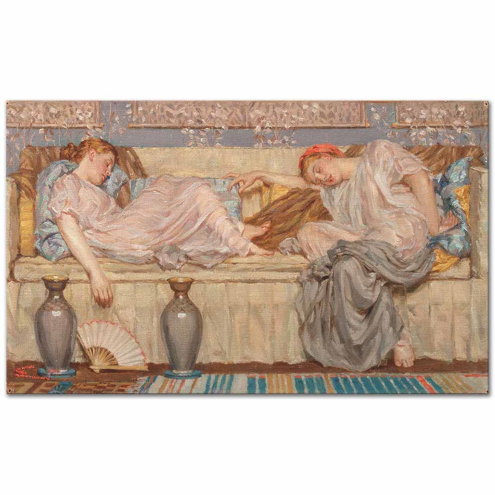 Beads (Study) by Albert Joseph Moore as Art Print