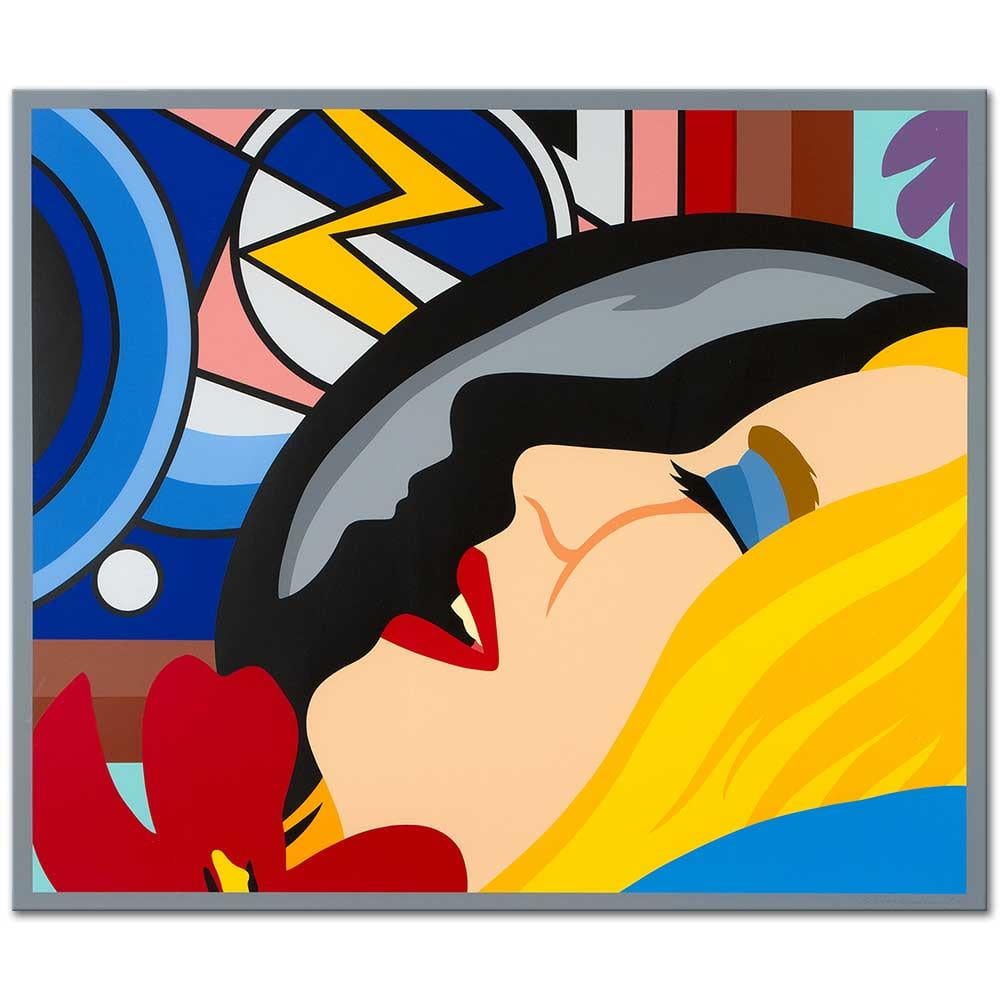 Tom Wesselmann Lictenstein'ın Yüzü ile Yatak Odası Kanvas Tablo