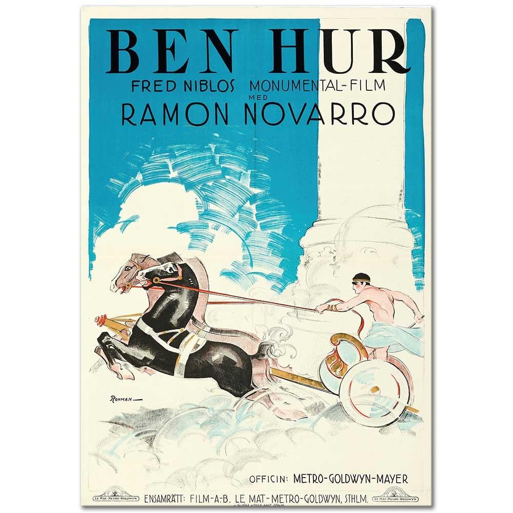 Eric Rohman Ben-Hur Film Afişi Kanvas Tablo