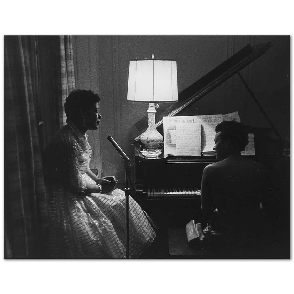 Billie Holliday and Hazel Scott at a Party by Roy DeCarava as Art Print