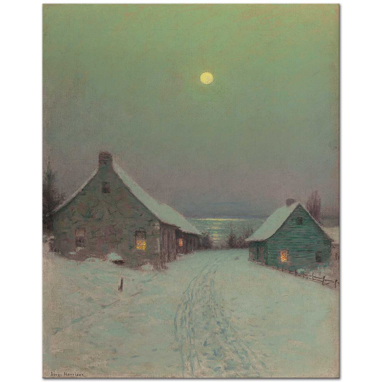 Birge Harrison Noel Akşamı Kanvas Tablo