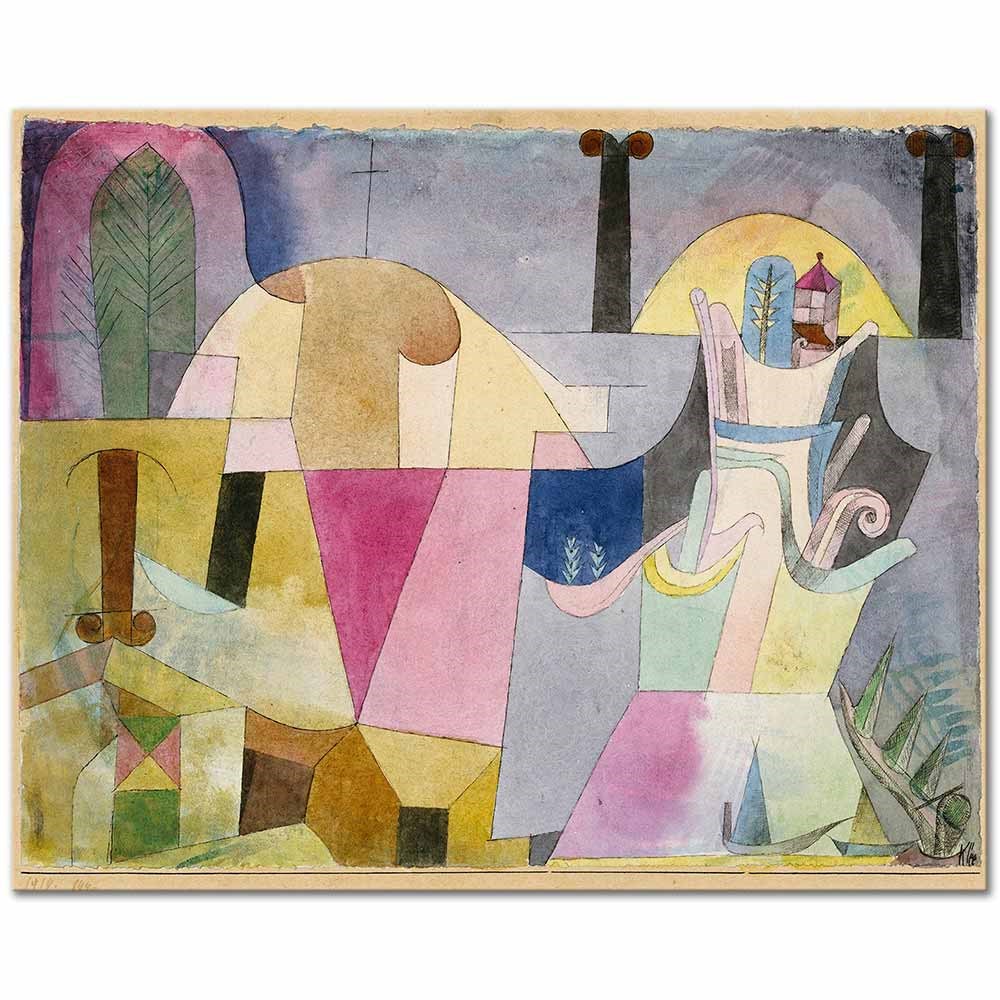 Black Columns In A Landscape by Paul Klee as Fine Art Print