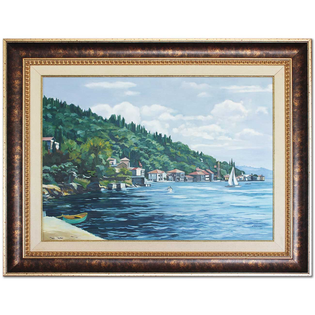 Boğaziçi Manzarası İstanbul Yağlı Boya Tablo