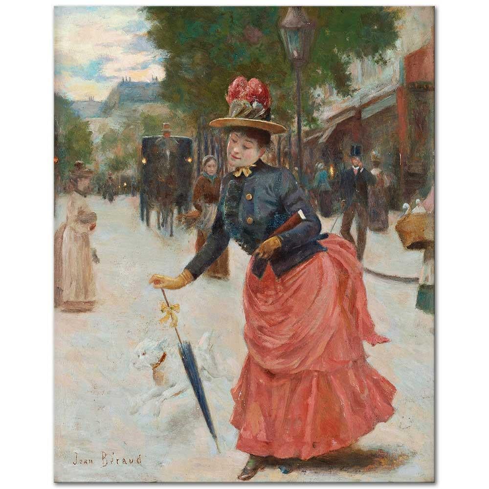 Jean Beraud Bulvarda Kanvas Tablo