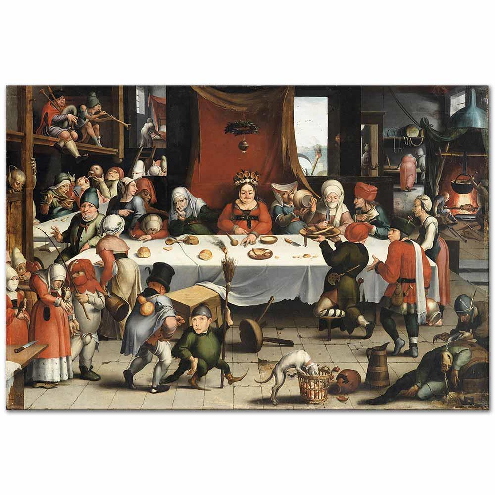 Burlesque Feast by Jan Mandijn as Art Print