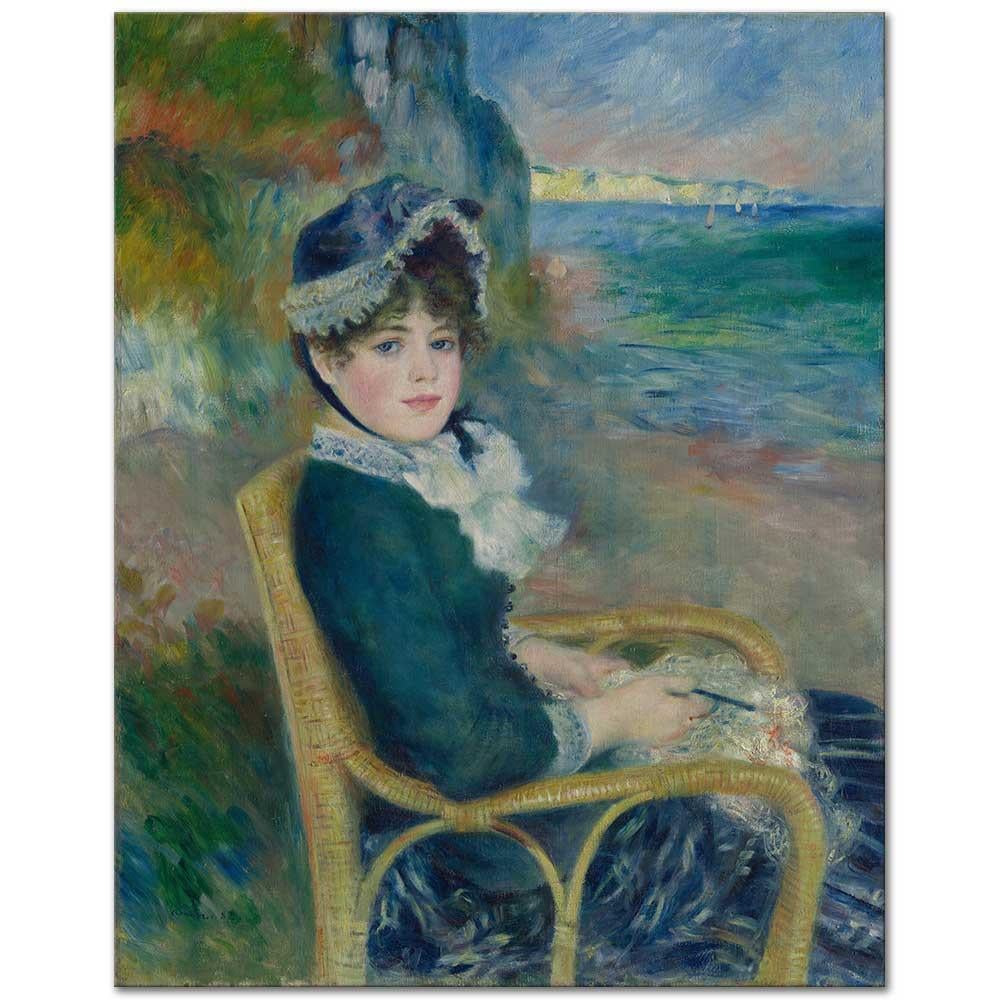 Pierre Auguste Renoir Deniz Kıyısında Kanvas Tablo