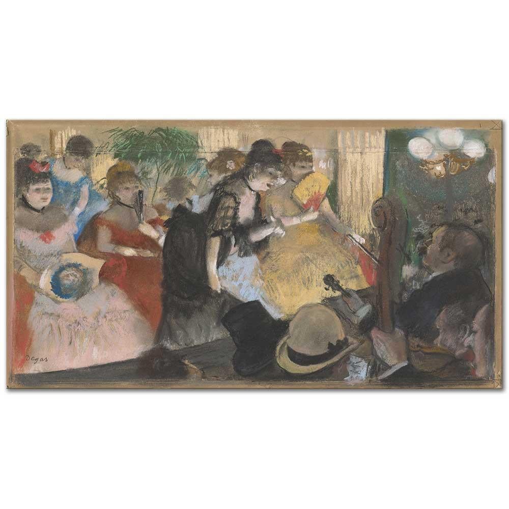 Edgar Degas Cafede Konser Kanvas Tablo
