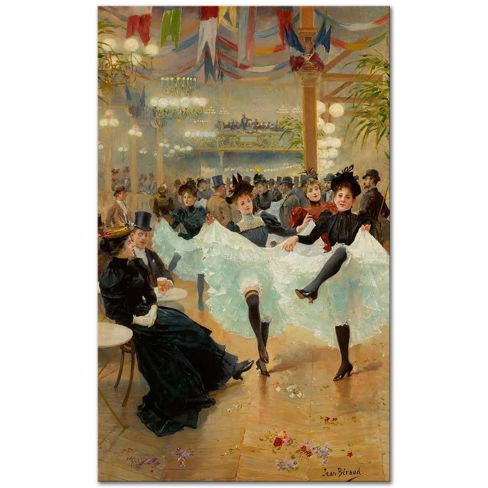 Jean Beraud Paris'te Cafe Kanvas Tablo
