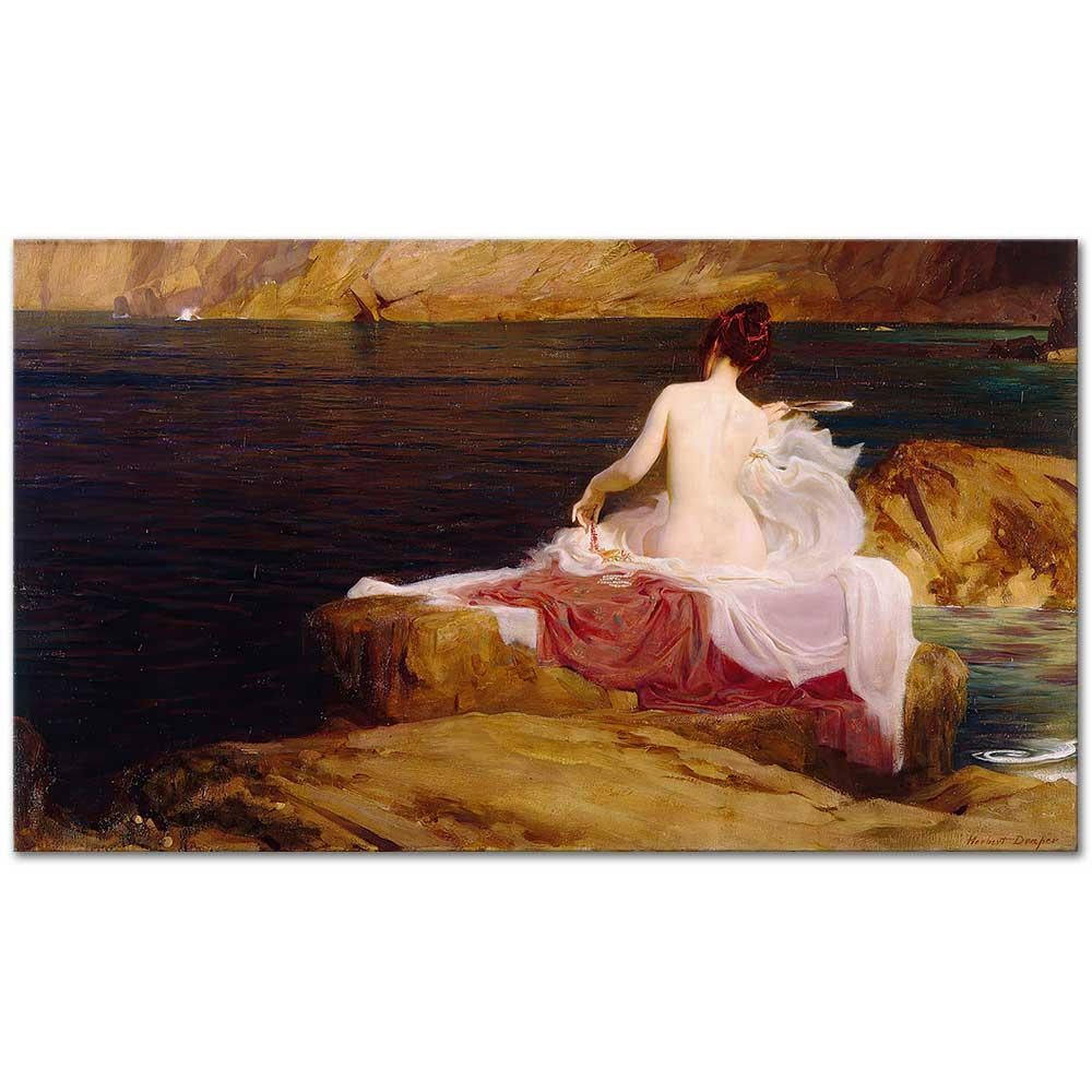 Calypso Island by Herbert James Draper as Art Print