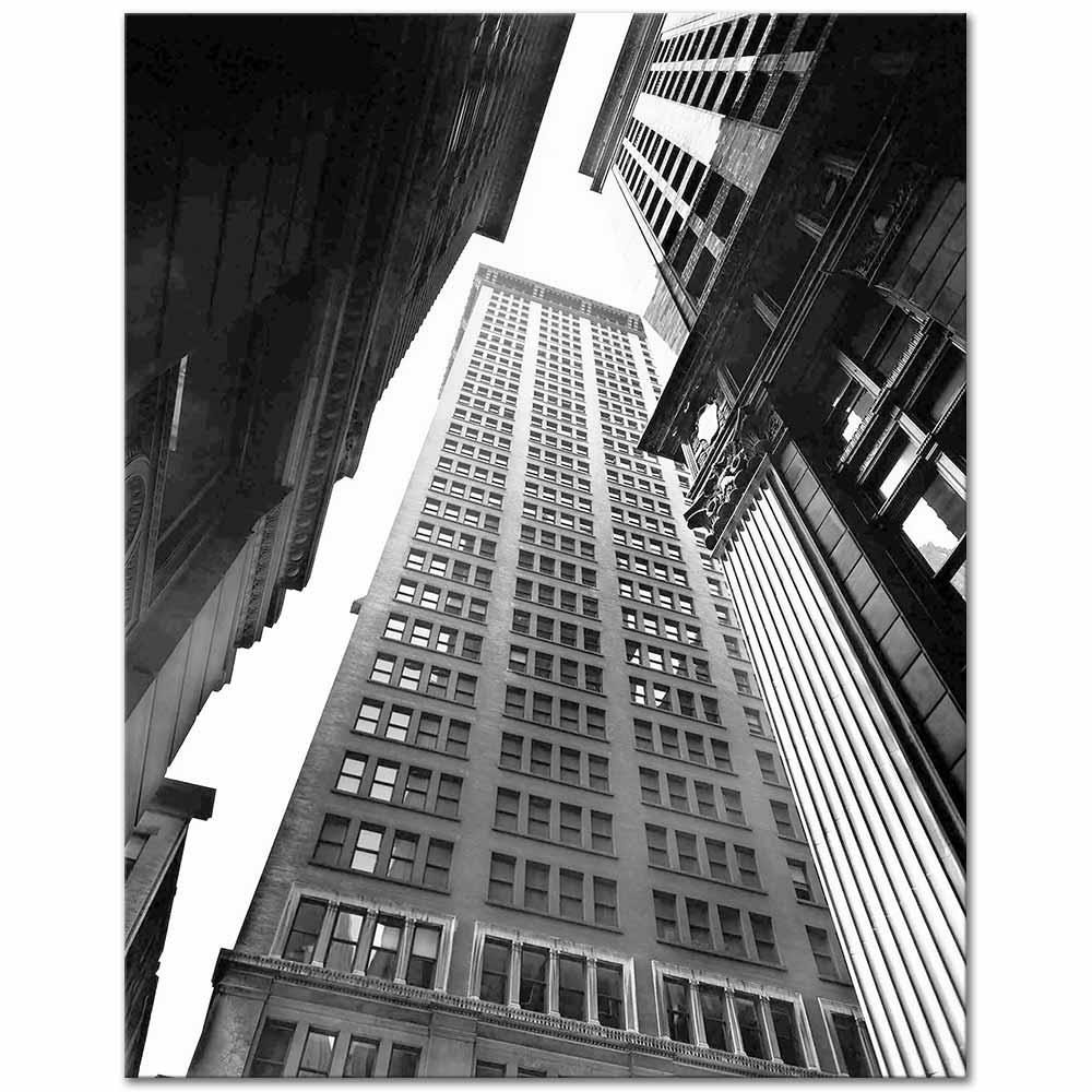Canyon Broadway and Exchange Place by Berenice Abbott
