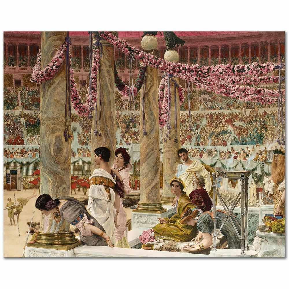 Caracalla and Geta at Collesseum by Sir Lawrence Alma Tadema as Art Print