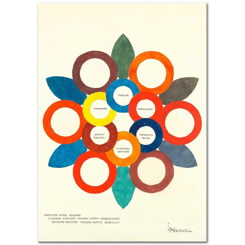 Centre Pure Colors by Elizabeth A. Nedwill as Art Print