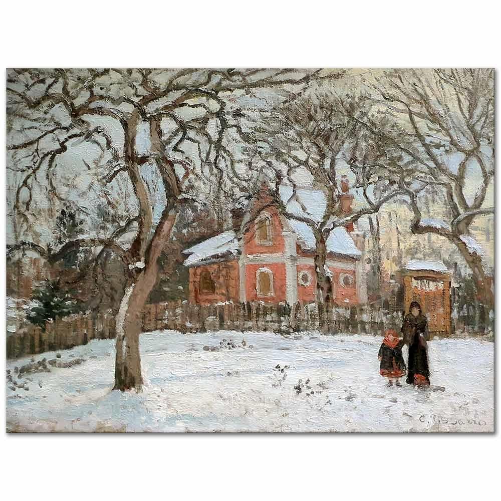 Camille Pissarro Louveciennes'deki Kestane Ağaçları Kanvas Tablo