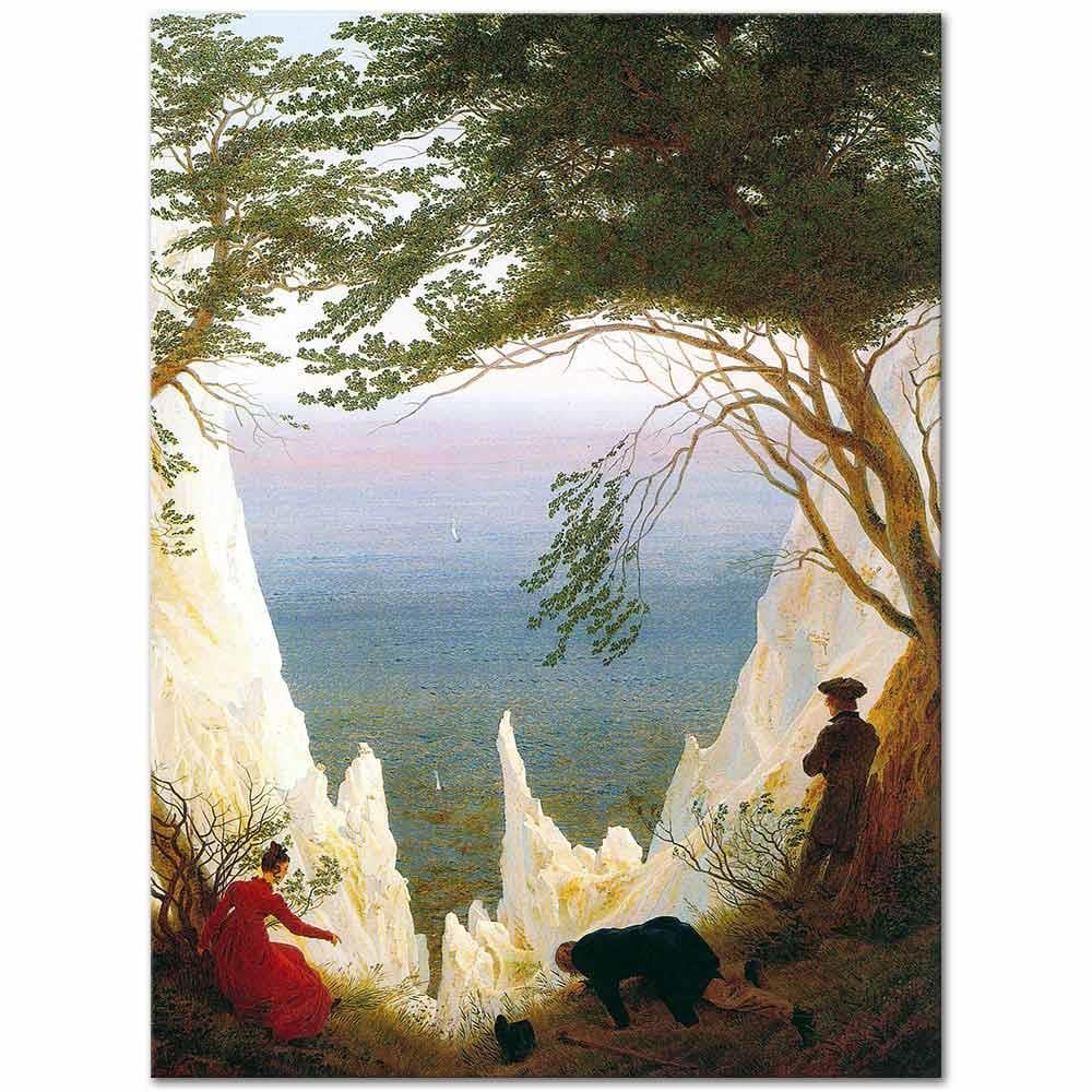 Chalk Cliffs on Rugen by Caspar David Friedrich