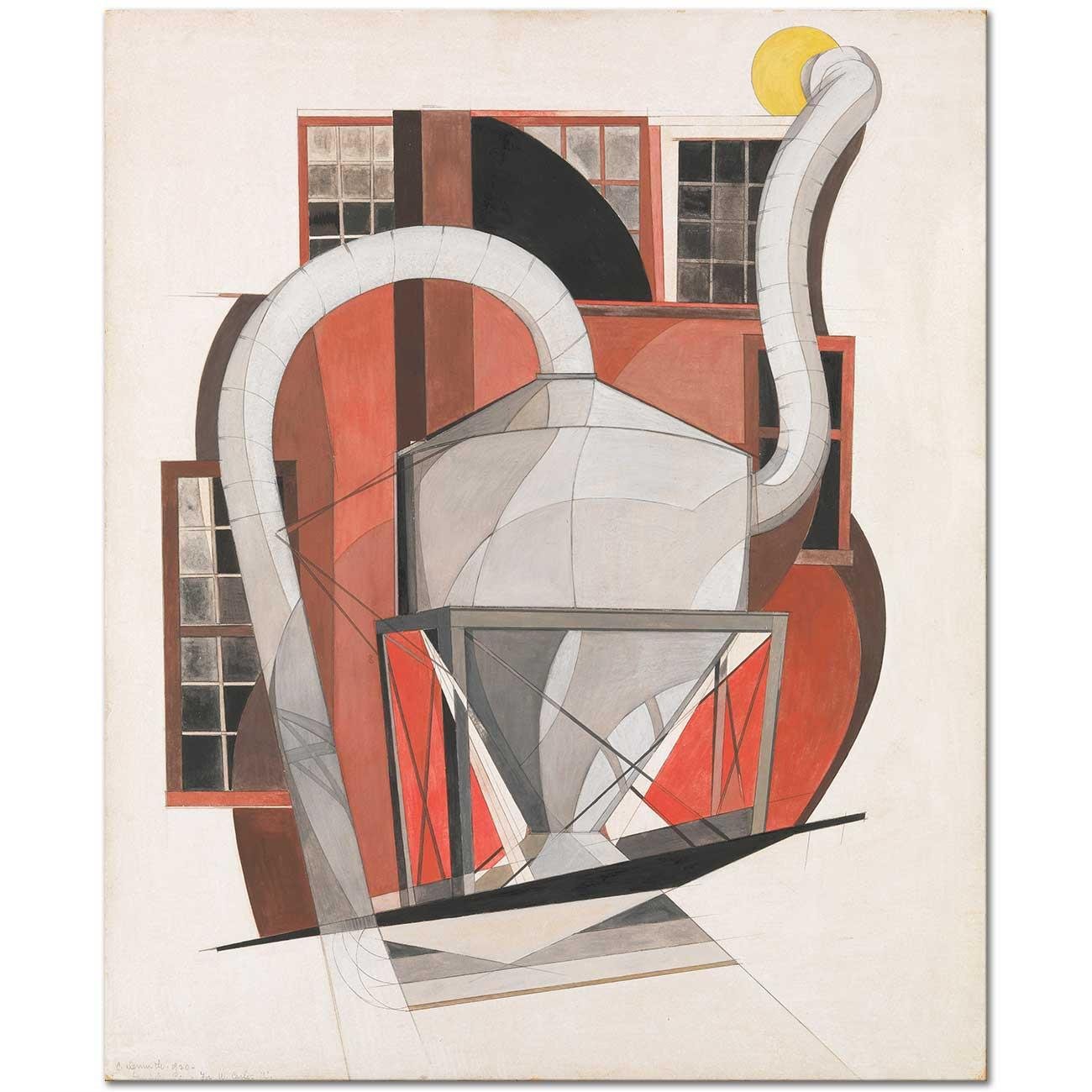 Charles Demuth Makineler Kanvas Tablo