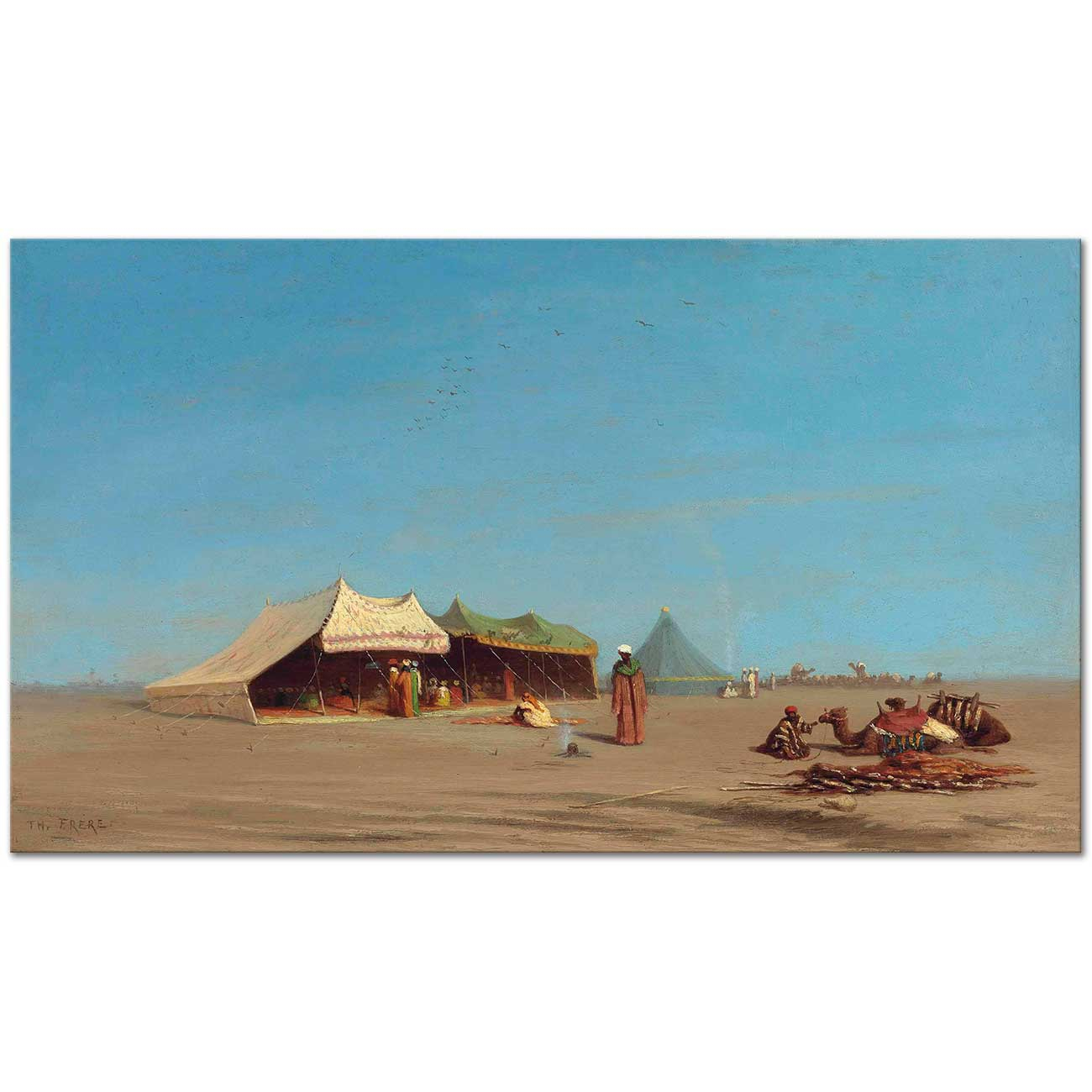 Charles Theodore Frere A Desert Encampment Art Print