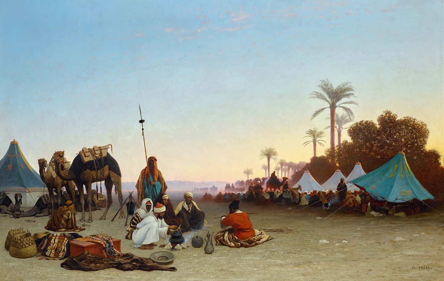 Charles Theodore Frere In The Desert Art Print