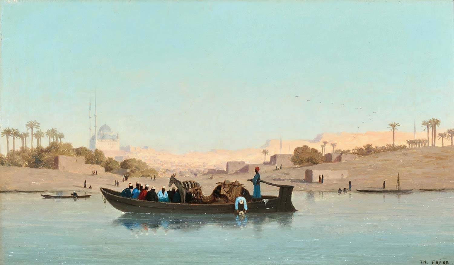 The Boat On The Nile by Charles Theodore Frere
