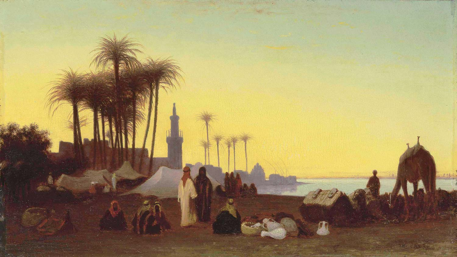 Twilight View Taken In Djergeh by Charles Theodore Frere