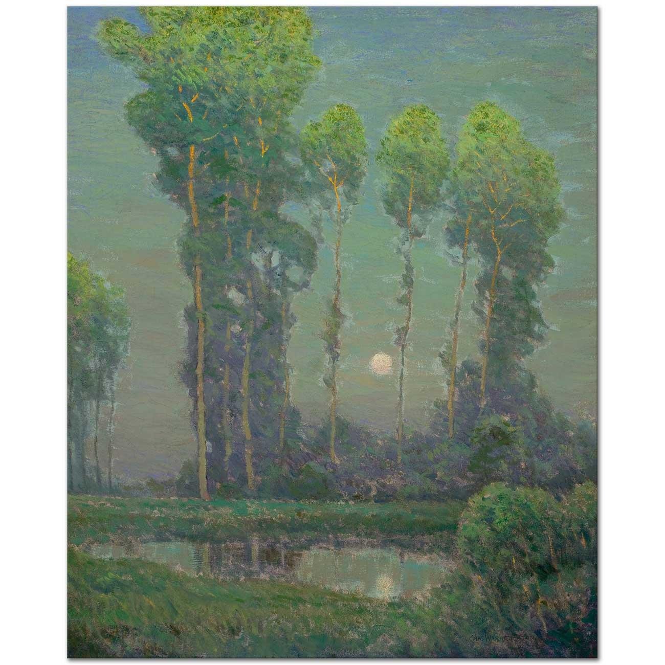 Moonrise Montigny by Charles Warren Eaton