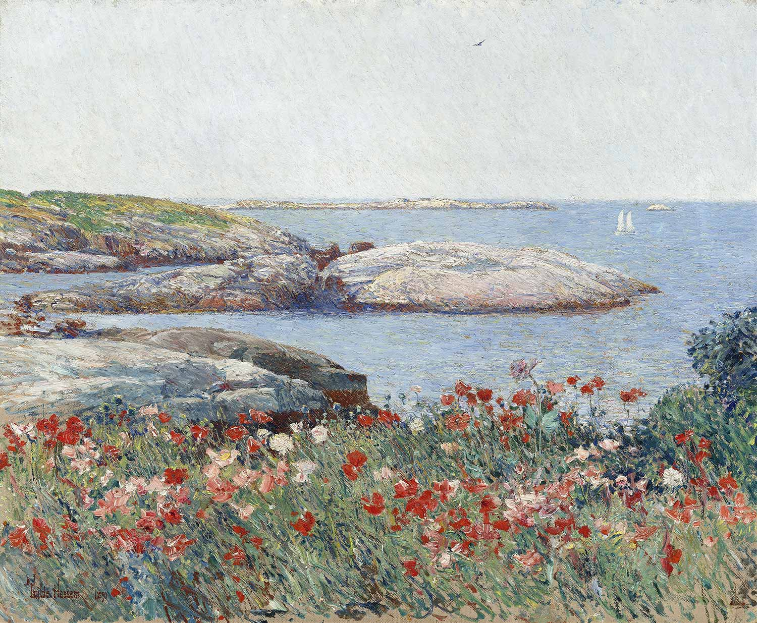 Childe Hassam Poppies Isles Of Shoals Art Print