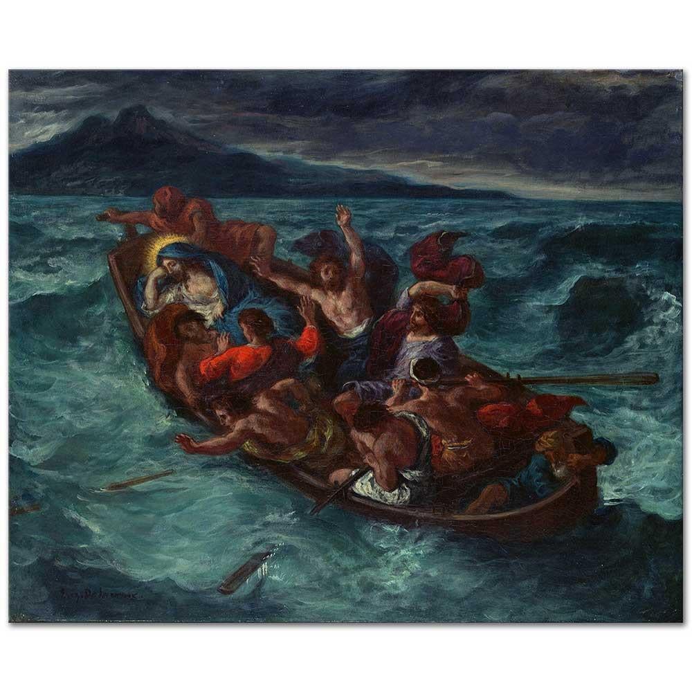 Christ Asleep during the Tempest by Eugene Delacroix as Art Print