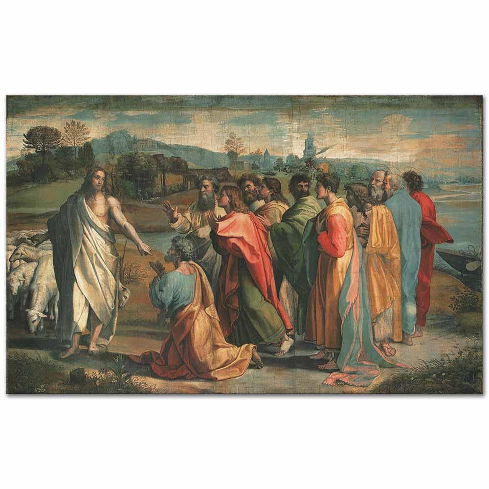 Christ's Charge to Peter by Raphael as Art Print