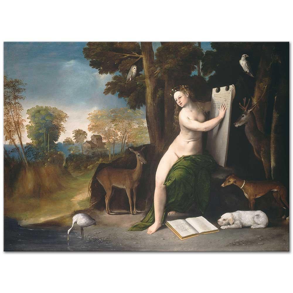 Circe and her Lovers in a Landscape by Dosso Dossi as Art Print