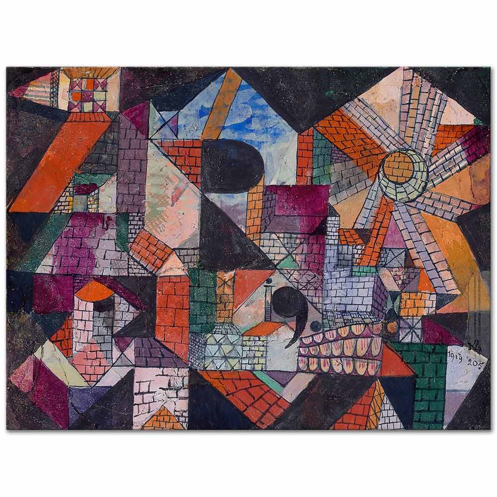 City R by Paul Klee as Fine Art Print