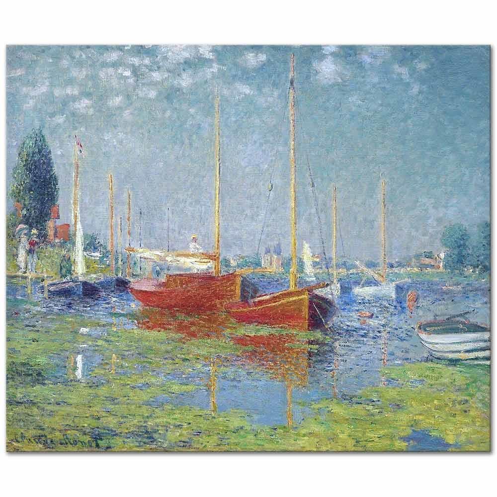 Claude Monet Argenteuil Kanvas Tablo