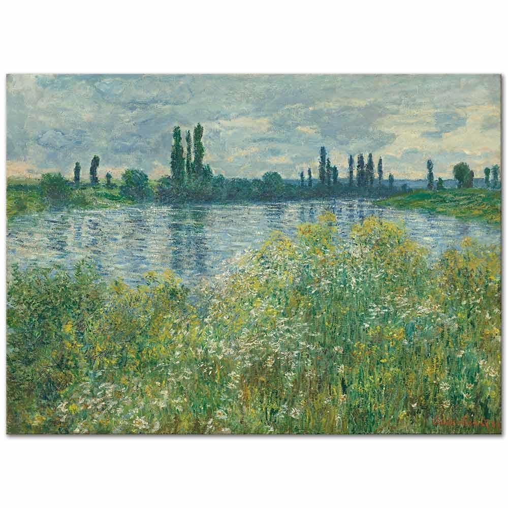 Claude Monet Seine Kıyısı Vetheuil Kanvas Tablo