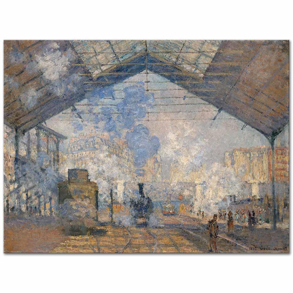 Claude Monet Saint Lazare Garı Kanvas Tablo