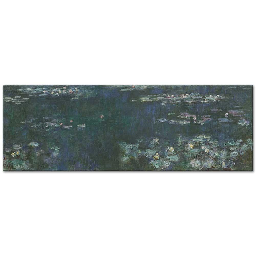 Water Lilies Green Reflections by Claude Monet