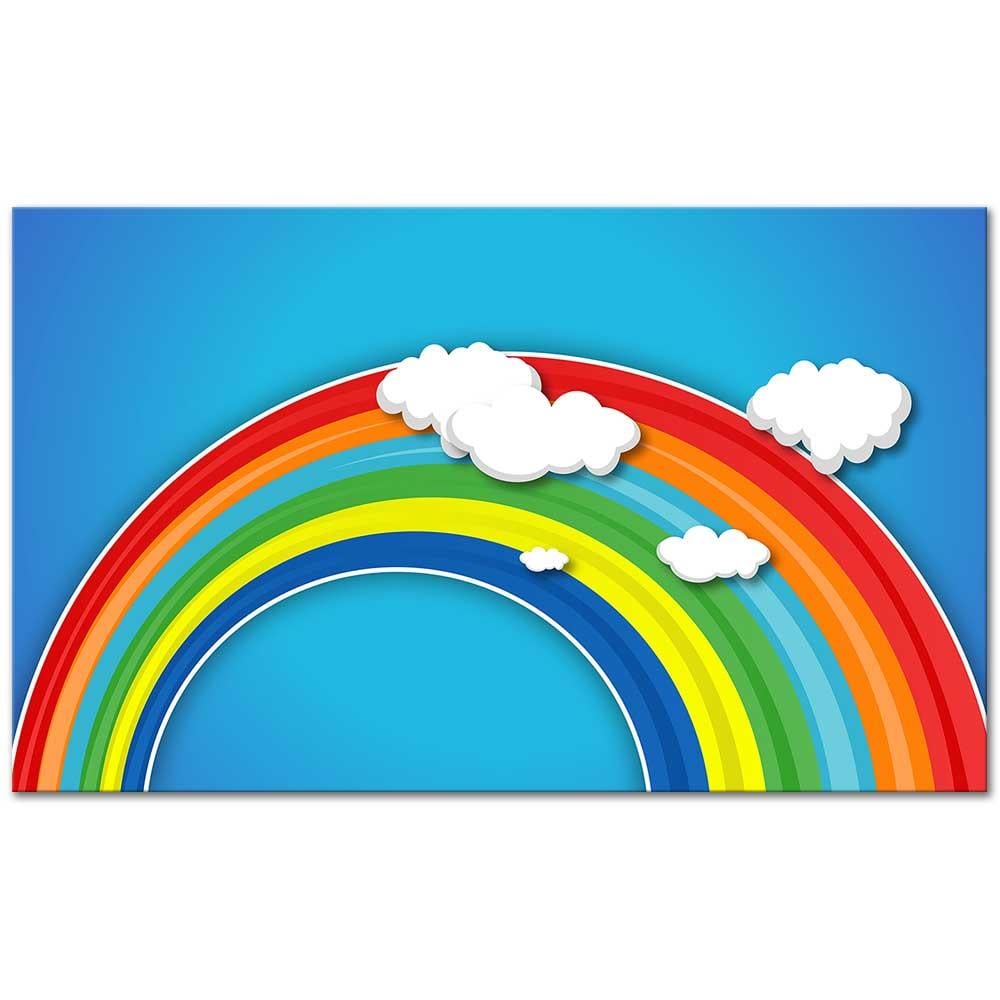 Clouds and Rainbow as Art Print