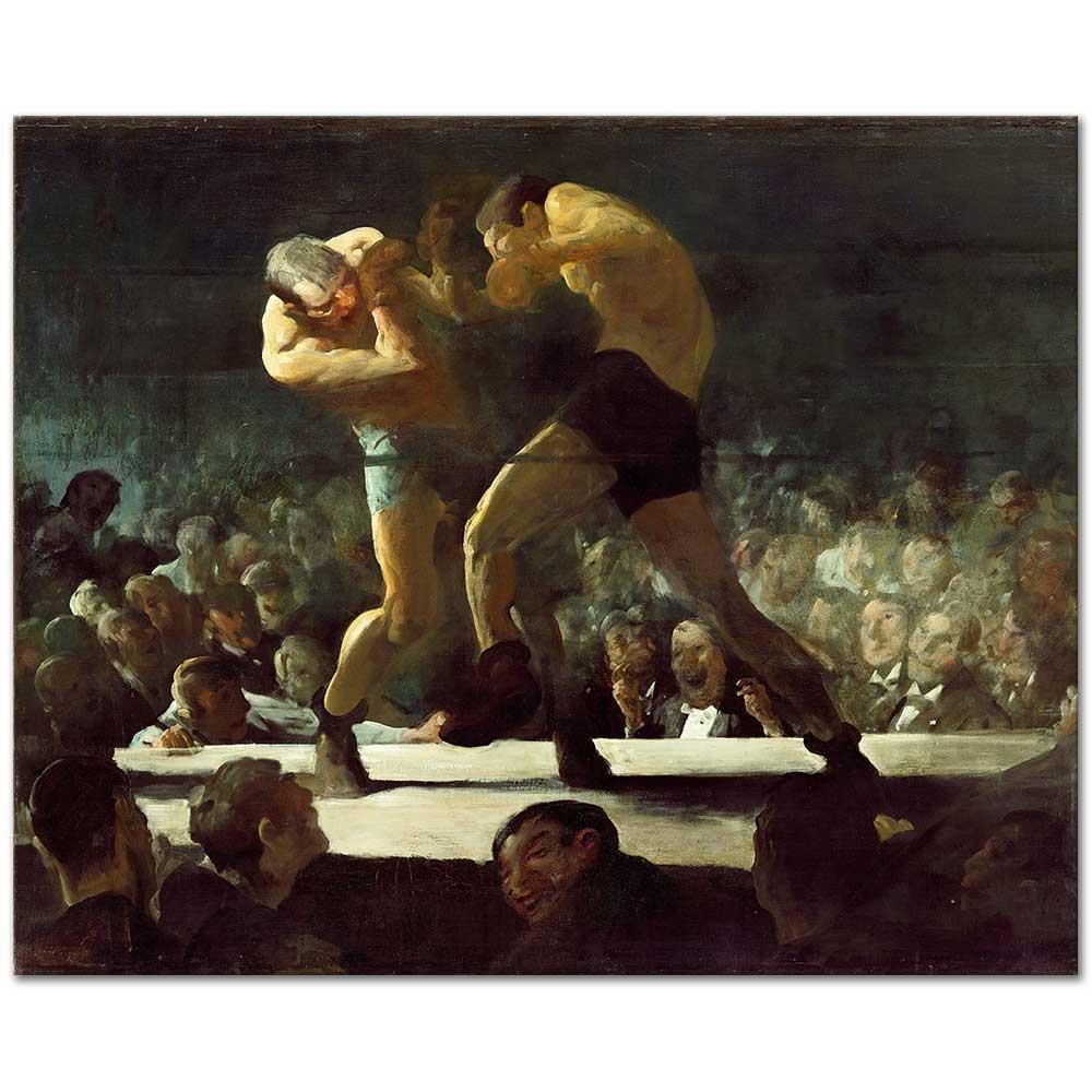 George Wesley Bellows Klüpte Gece Kanvas Tablo