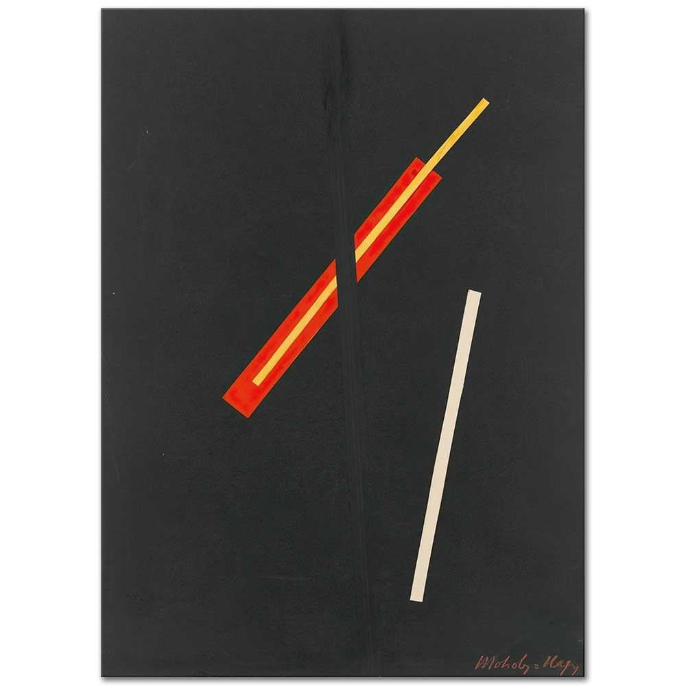 Collage with Three Elements by Laszlo Moholy-Nagy as Art Print