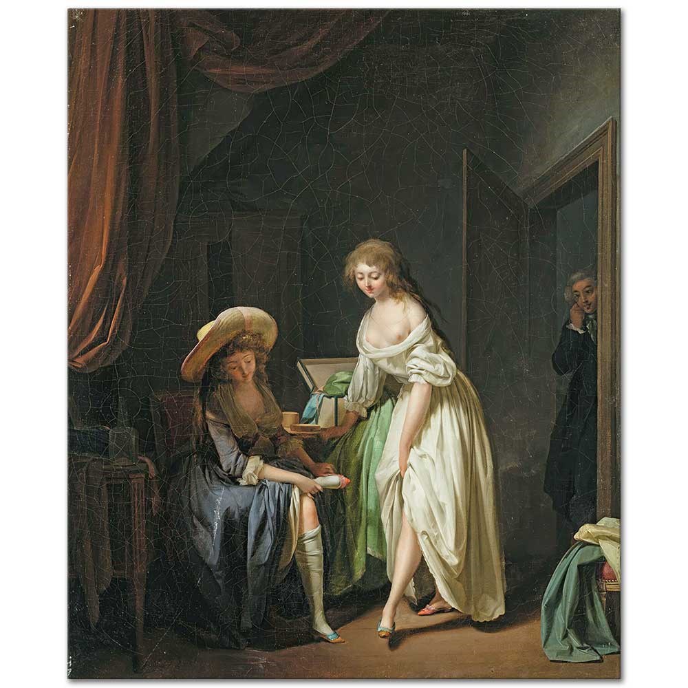 Comparing Little Feet by Louis-Léopold Boilly