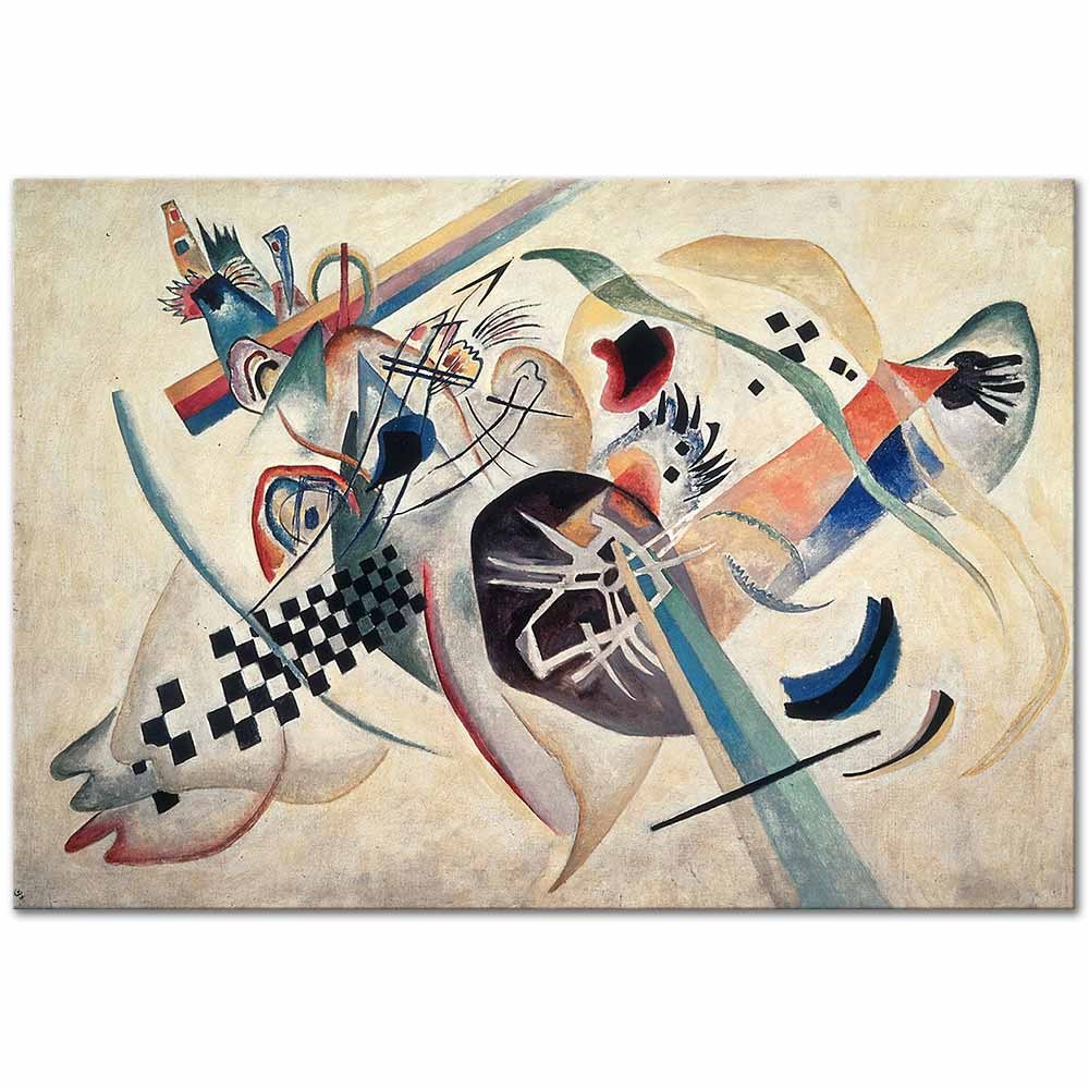 Wassily Kandinsky Kompozisyon 01 Kanvas Tablo