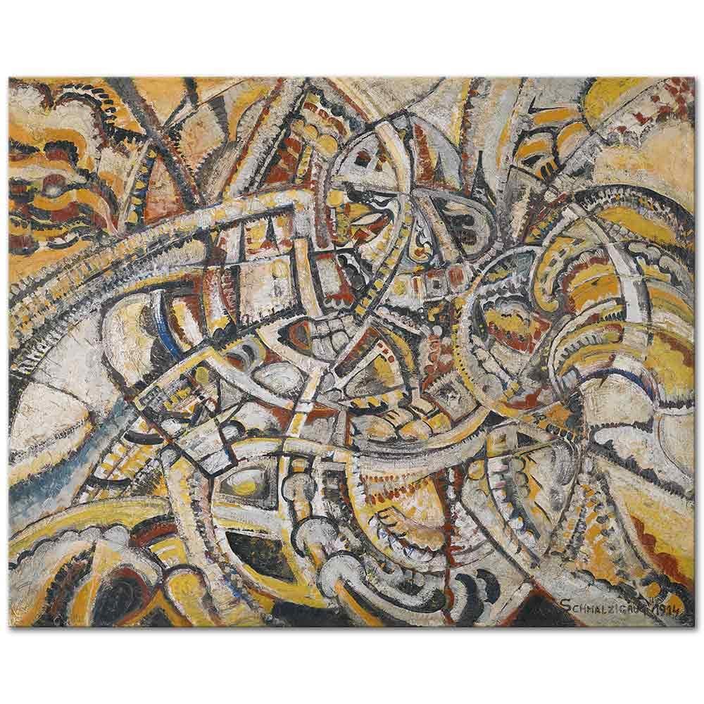 Composition Futuriste by Jules Schmalzigaug as Art Print
