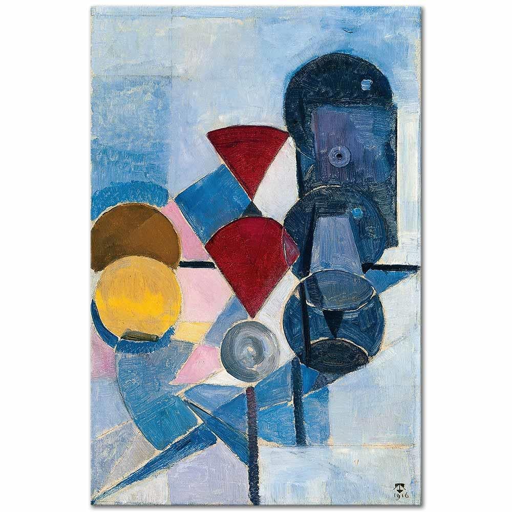 Theo van Doesburg Kompozisyon II Kanvas Tablo