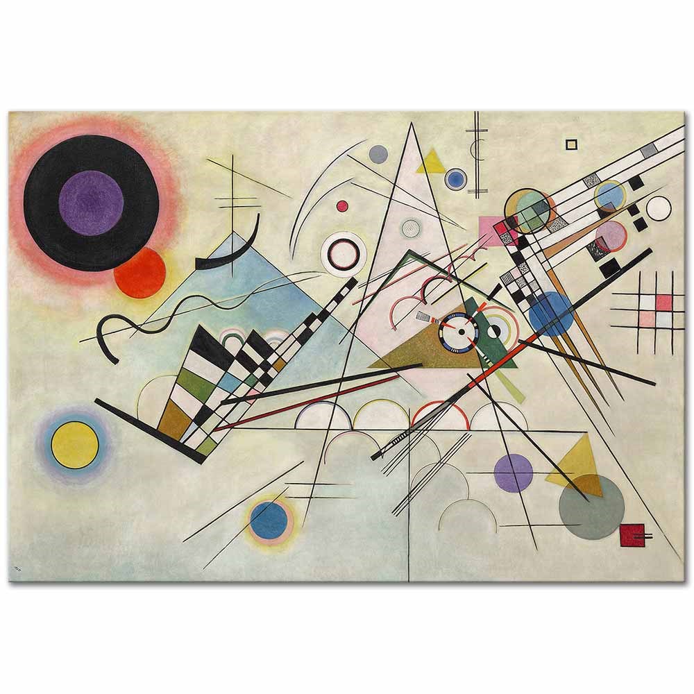 Wassily Kandinsky Kompozisyon 08 Kanvas Tablo