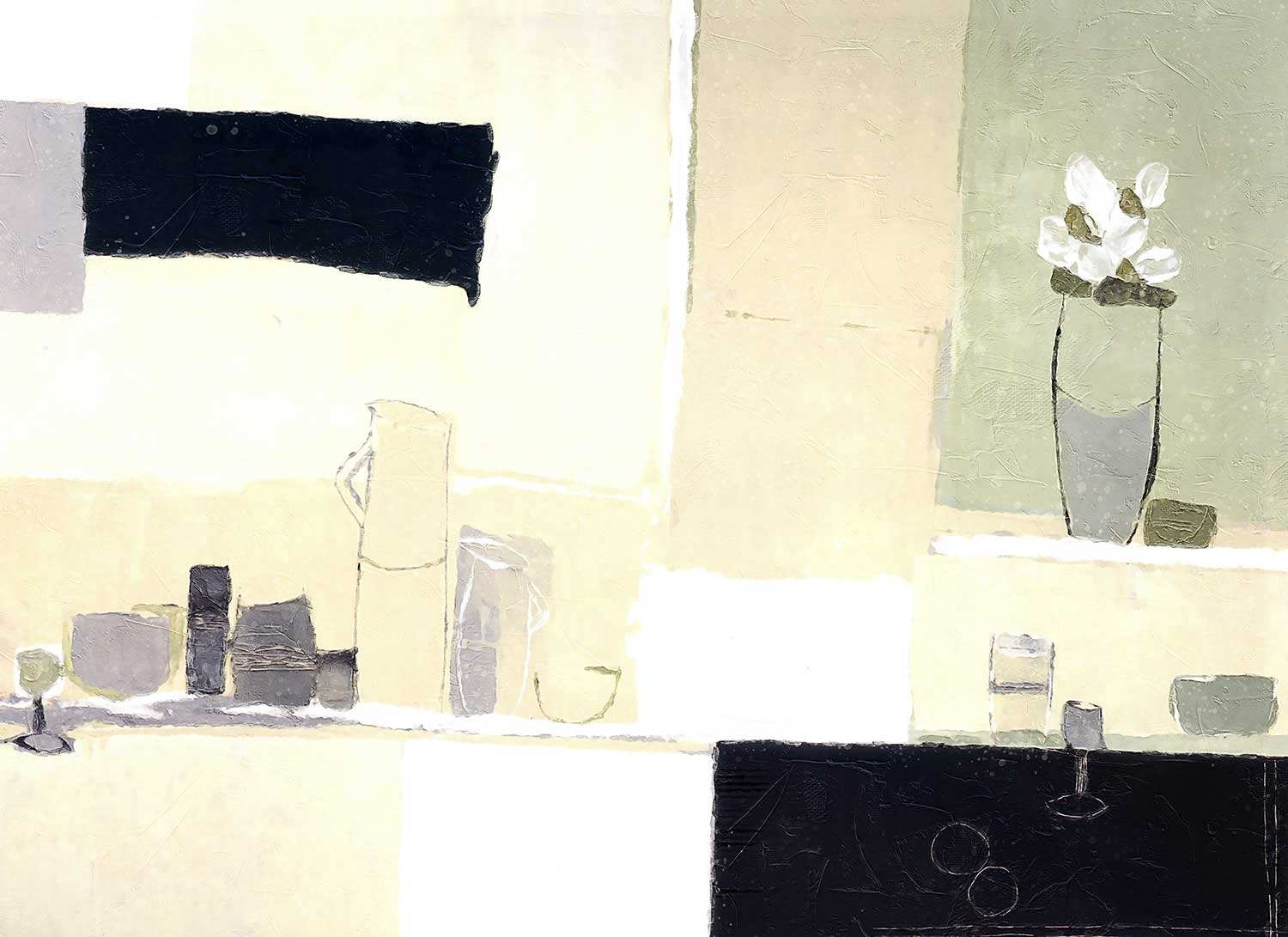 Composition with a Vase Art Print