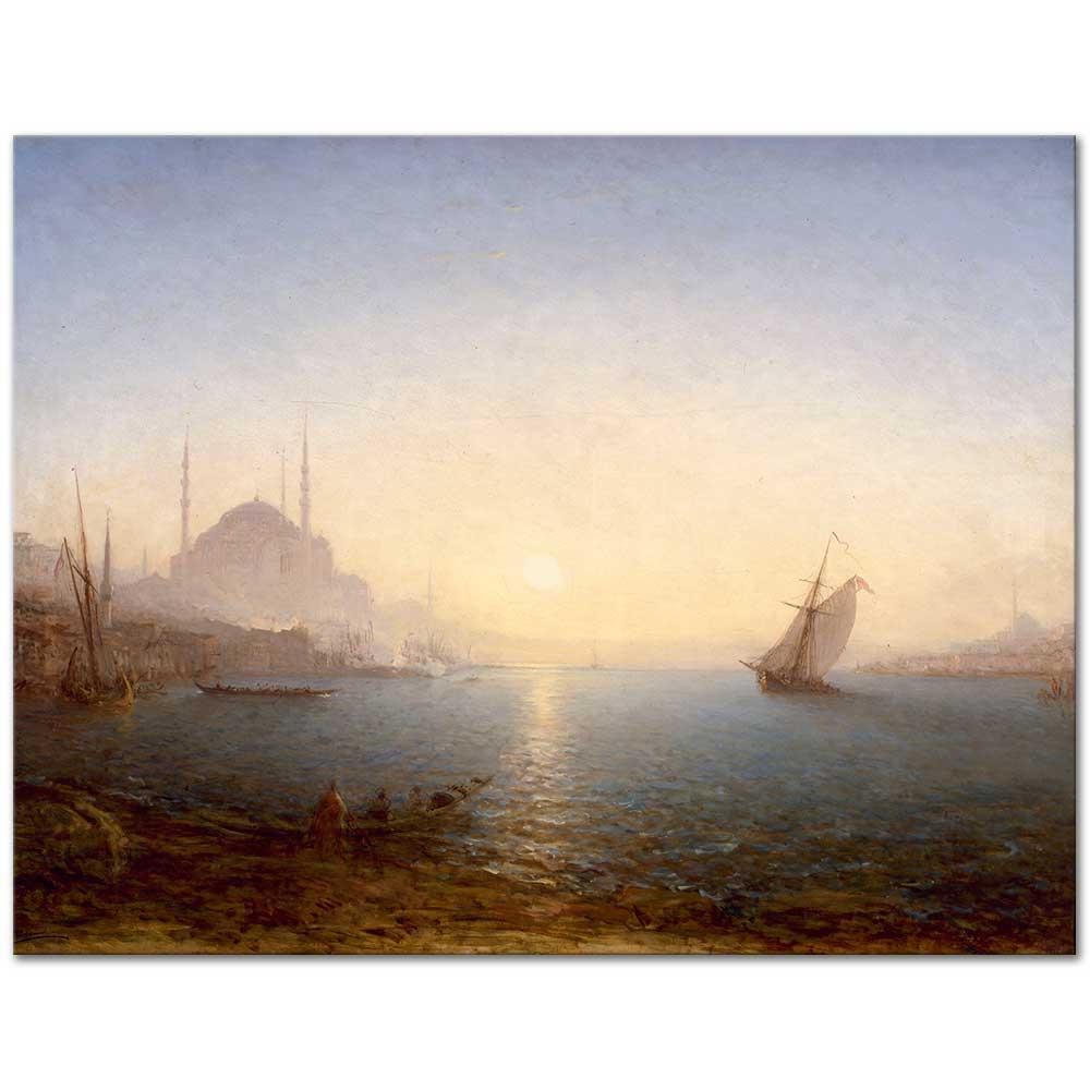Felix Ziem Gün Doğumunda Ayasofya İstanbul Kanvas Tablo